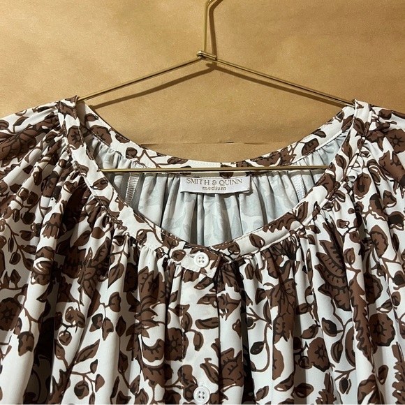 Smith & Quinn | Honey Dress in Dirty Dancing Button Front Balloon Sleeve Size M - Picture 4 of 10